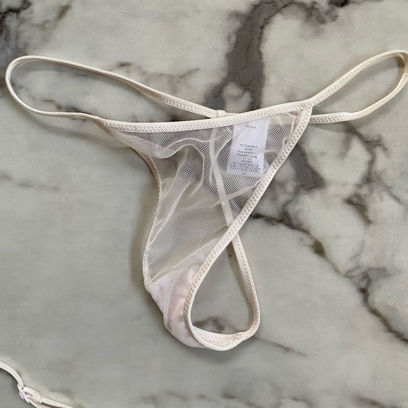 In Bloom Fluffy Pink Lingerie with Thong - Picture 5 of 7